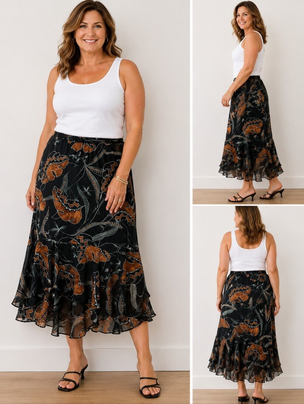 Chico's Fluted Skirt